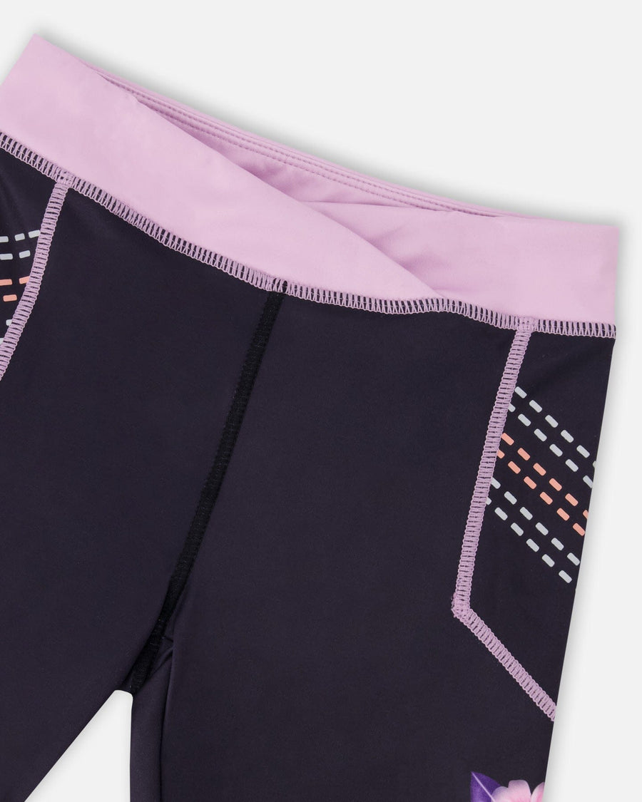 Athletic Biker Shorts In Recycled Polyester Black - H30XG27_09990
