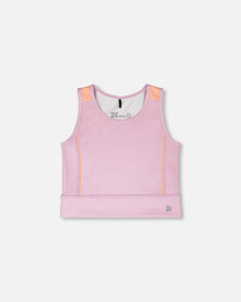 Athletic Tank Top In Recycled Polyester Lilac - H30XG71_05620