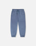 Parachute Jogger With Patch Pockets Blue Grey - H30YB20_04003