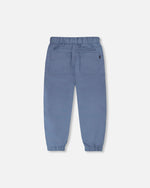 Parachute Jogger With Patch Pockets Blue Grey - H30YB20_04003