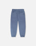 Parachute Jogger With Patch Pockets Blue Grey - H30YB20_04003