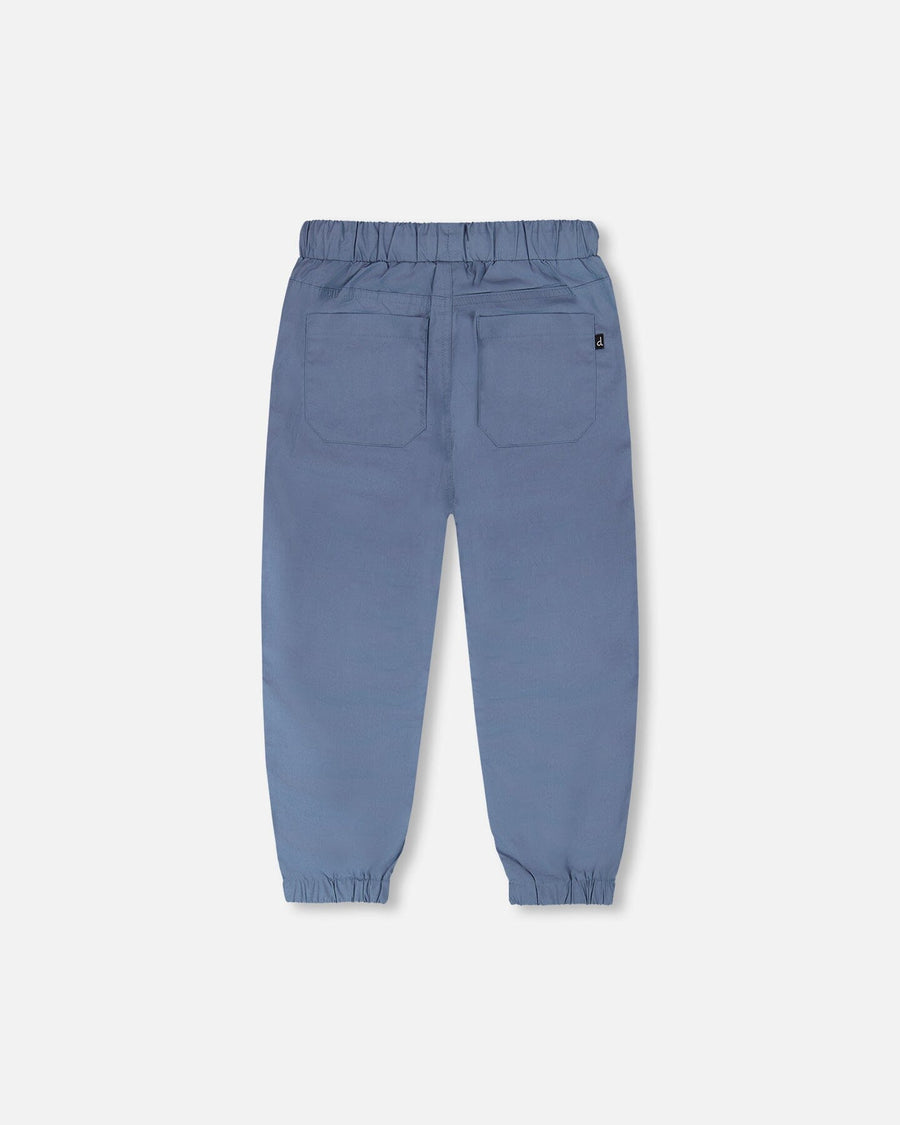 Parachute Jogger With Patch Pockets Blue Grey - H30YB20_04003