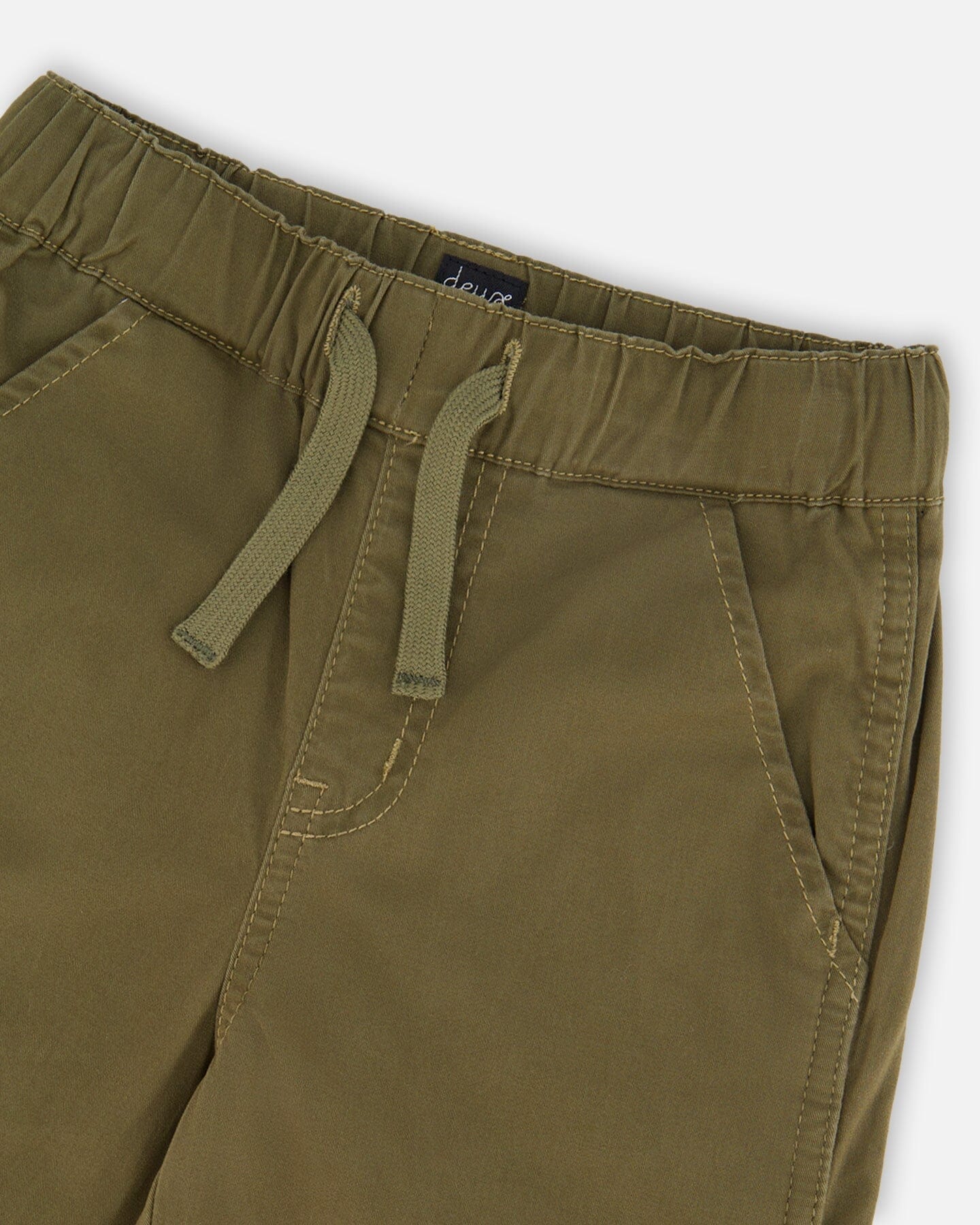Stretch Twill Carpenter Pants Dark Khaki Green - H30YB21_03720
