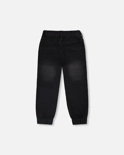 Stretch French Terry Denim Jogger Grey - H30YB22_01240