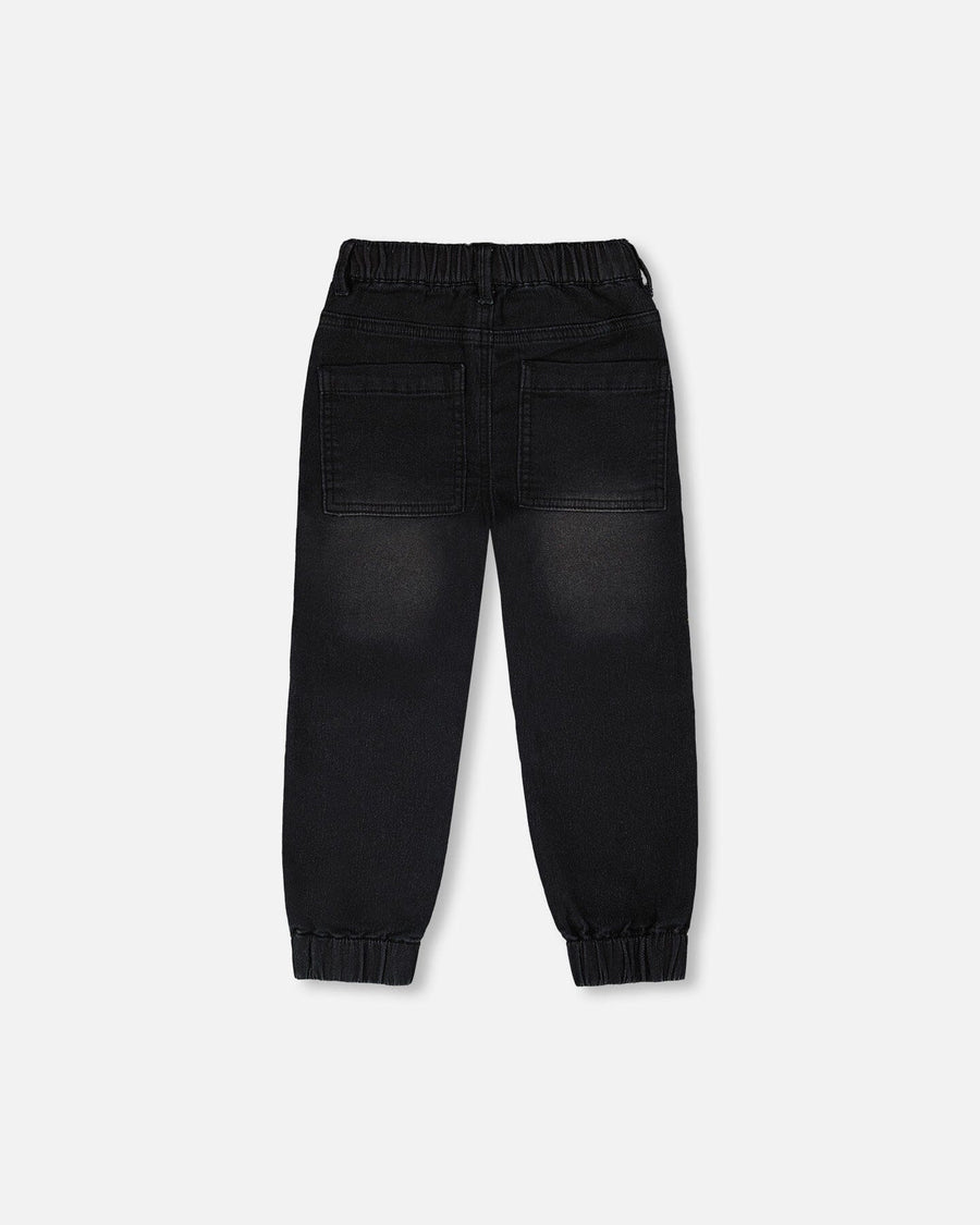 Stretch French Terry Denim Jogger Grey - H30YB22_01240