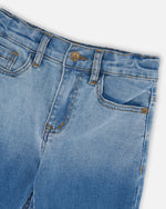 Stretch Jean Bermuda Grey To Blue Gradient - H30YB24_3H174