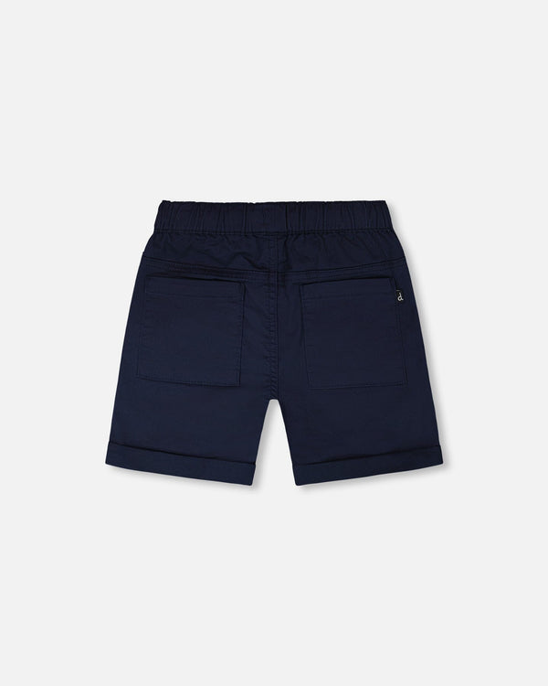 Stretch Twill Shorts Dark Blue - H30YB25_04810