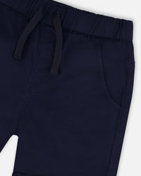Stretch Twill Shorts Dark Blue - H30YB25_04810