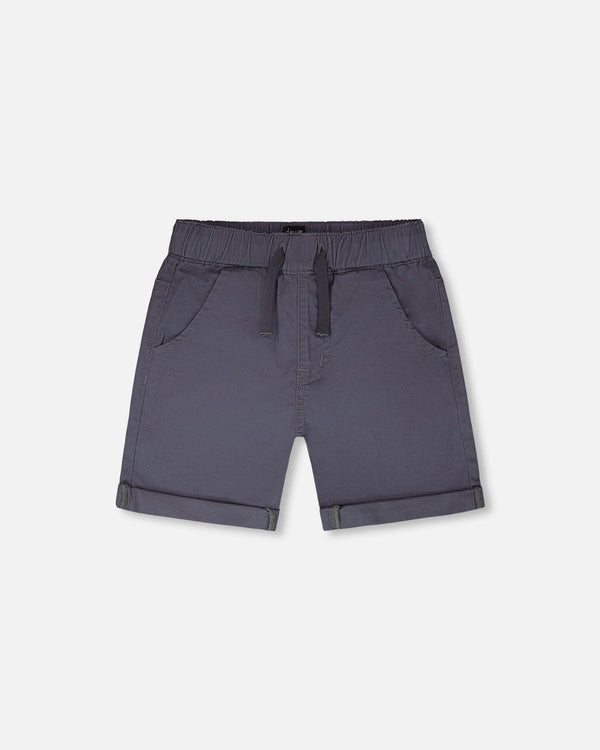 Stretch Twill Shorts Grey - H30YB25_09050