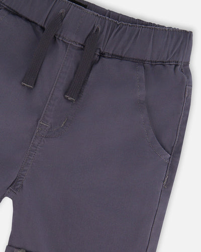 Stretch Twill Shorts Grey - H30YB25_09050