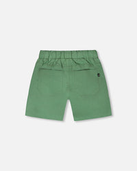 Parachute Shorts With Patch Pockets Green - H30YB26_03005