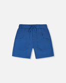 Parachute Shorts With Patch Pockets Dark Blue - H30YB26_04580