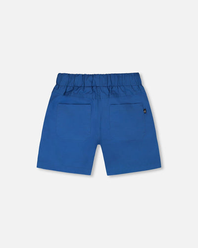Parachute Shorts With Patch Pockets Dark Blue - H30YB26_04580