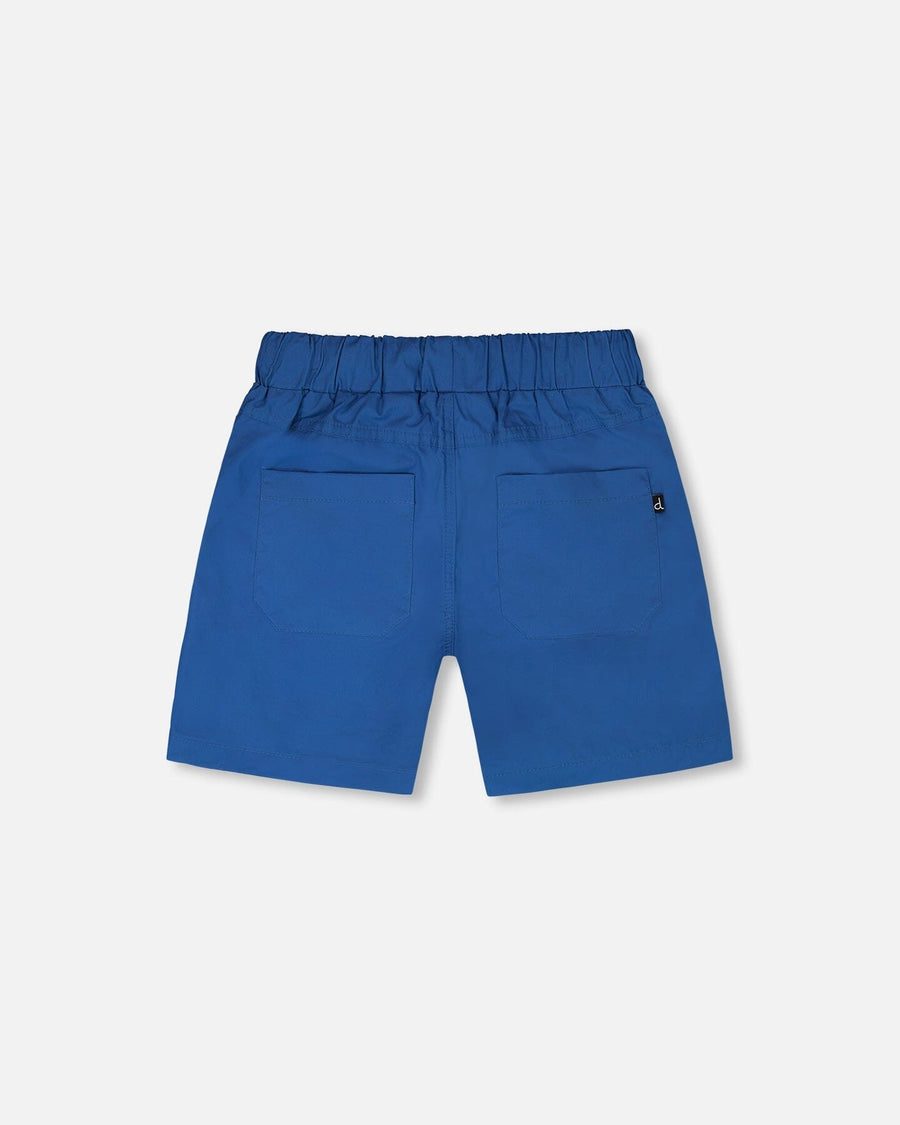 Parachute Shorts With Patch Pockets Dark Blue - H30YB26_04580
