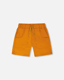 Parachute Shorts With Patch Pockets Burnt Orange - H30YB26_08450