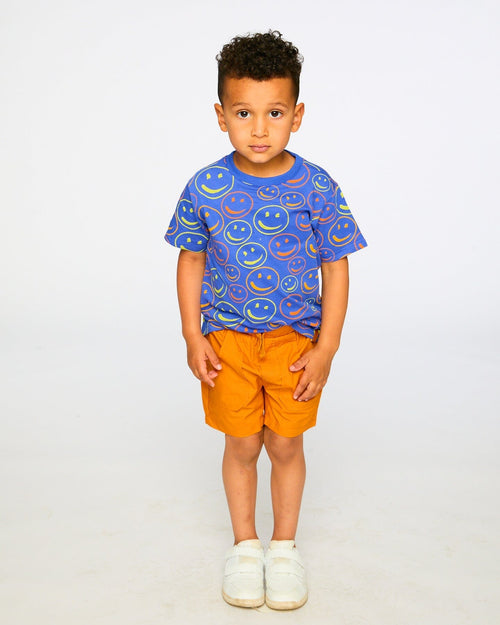 Parachute Shorts With Patch Pockets Burnt Orange - H30YB26_08450