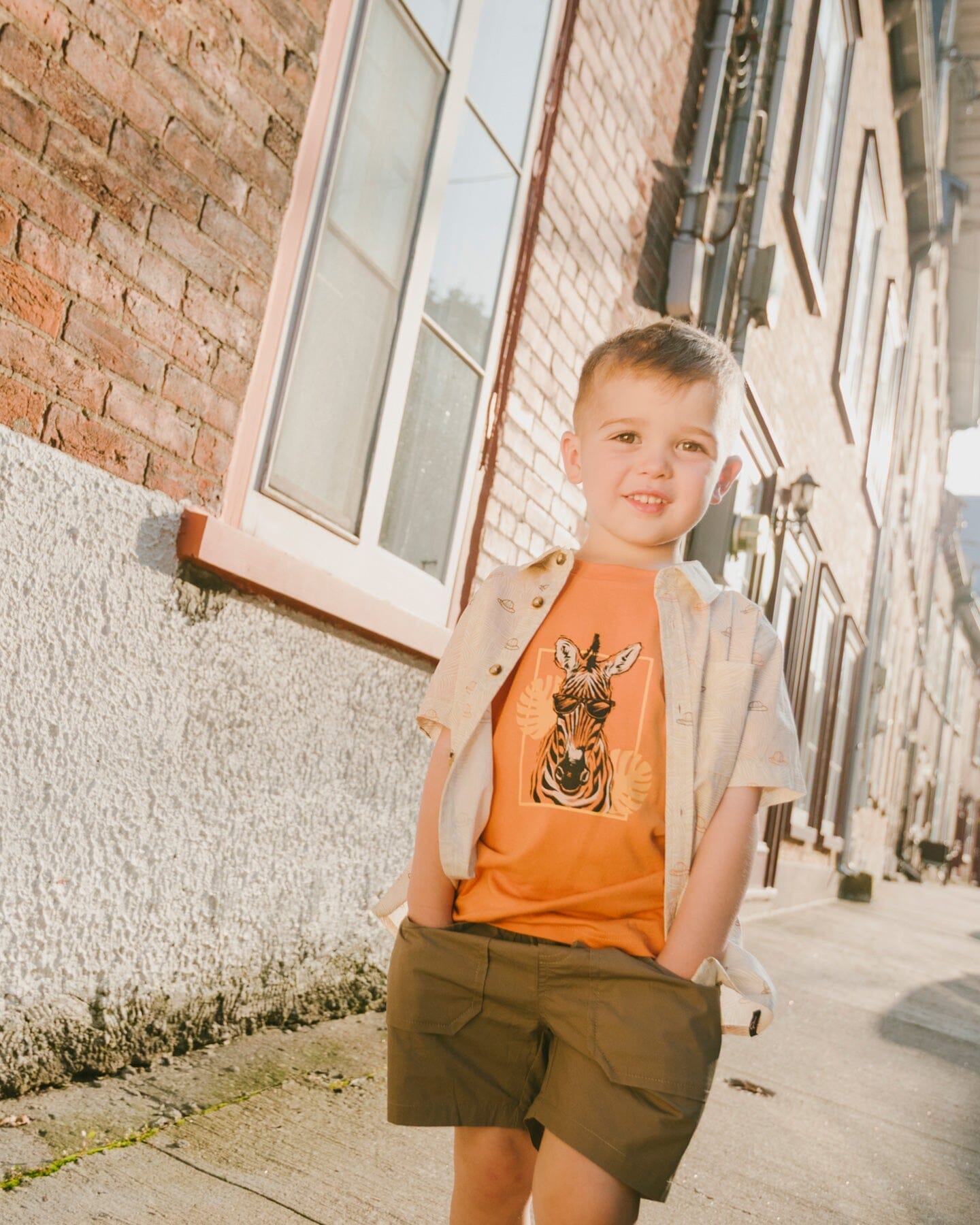 Parachute Shorts With Patch Pockets Beige - H30YB26_09002