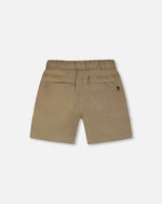 Parachute Shorts With Patch Pockets Beige - H30YB26_09002