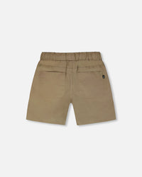 Parachute Shorts With Patch Pockets Beige - H30YB26_09002