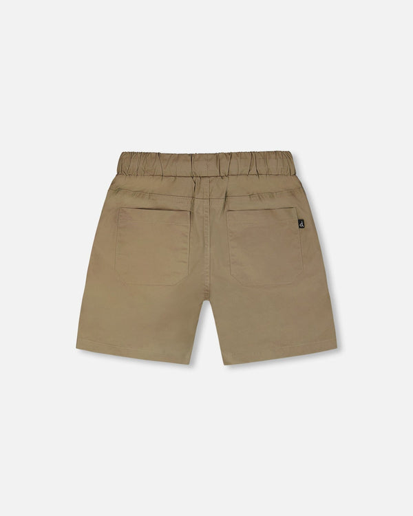Parachute Shorts With Patch Pockets Beige - H30YB26_09002