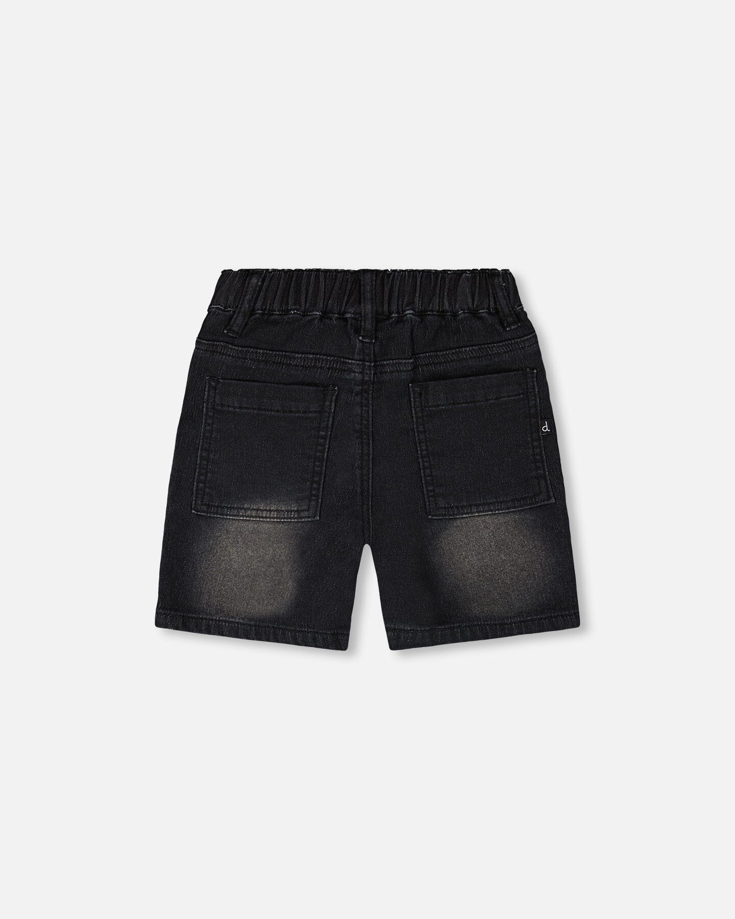 French Terry Grey Denim Shorts - H30YB28_01240