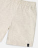 Organic Cotton Jersey Shorts Heather Grey Pants & Shorts Deux par Deux 