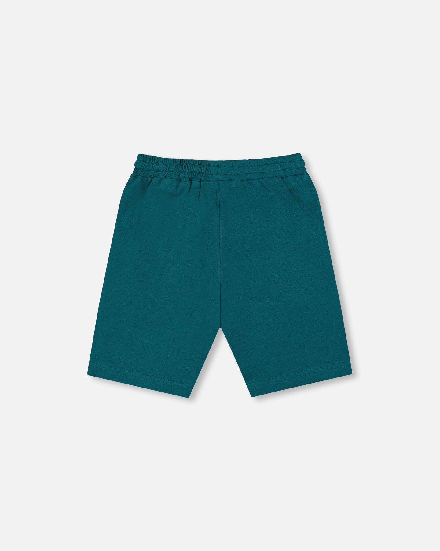 Organic Cotton Jersey Shorts Dark Turquoise Pants & Shorts Deux par Deux 
