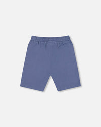 Organic Cotton Jersey Shorts Blue Pants & Shorts Deux par Deux 