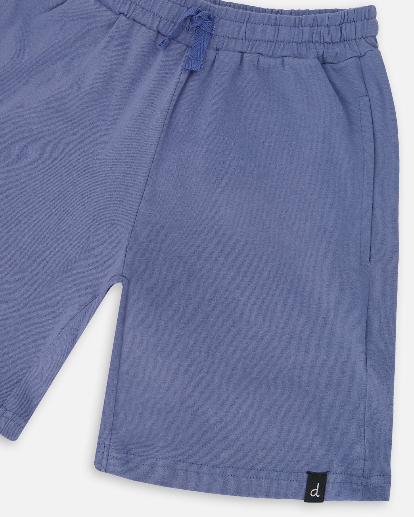 Organic Cotton Jersey Shorts Blue Pants & Shorts Deux par Deux 