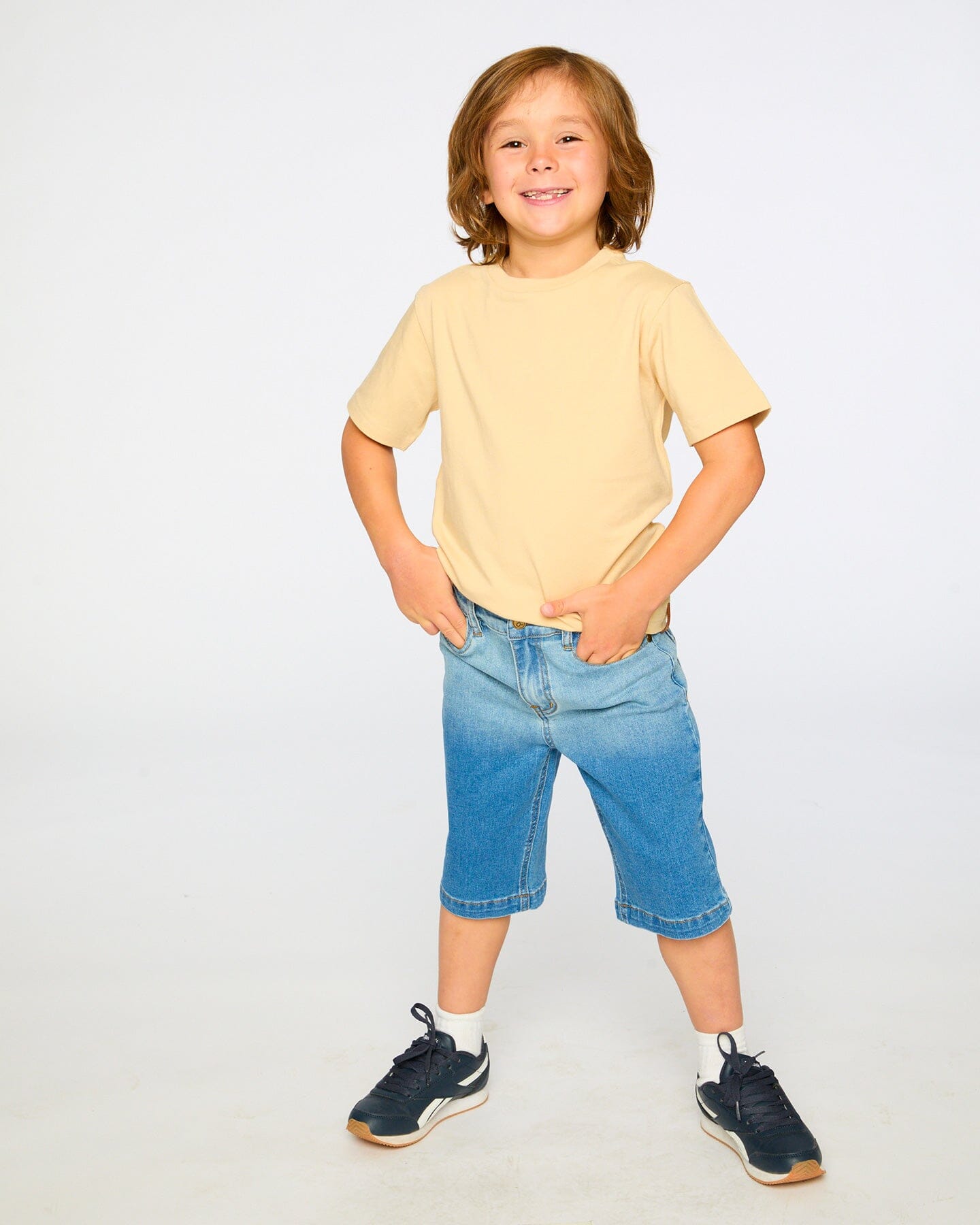 Organic Cotton Jersey T-Shirt Solid Beige - H30YB70_01090