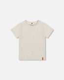 Organic Cotton Jersey T-Shirt Solid Heather Grey Tees & Tops Deux par Deux 