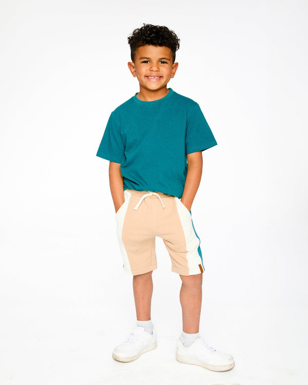 Organic Cotton Jersey T-Shirt Solid Dark Turquoise - H30YB70_03890