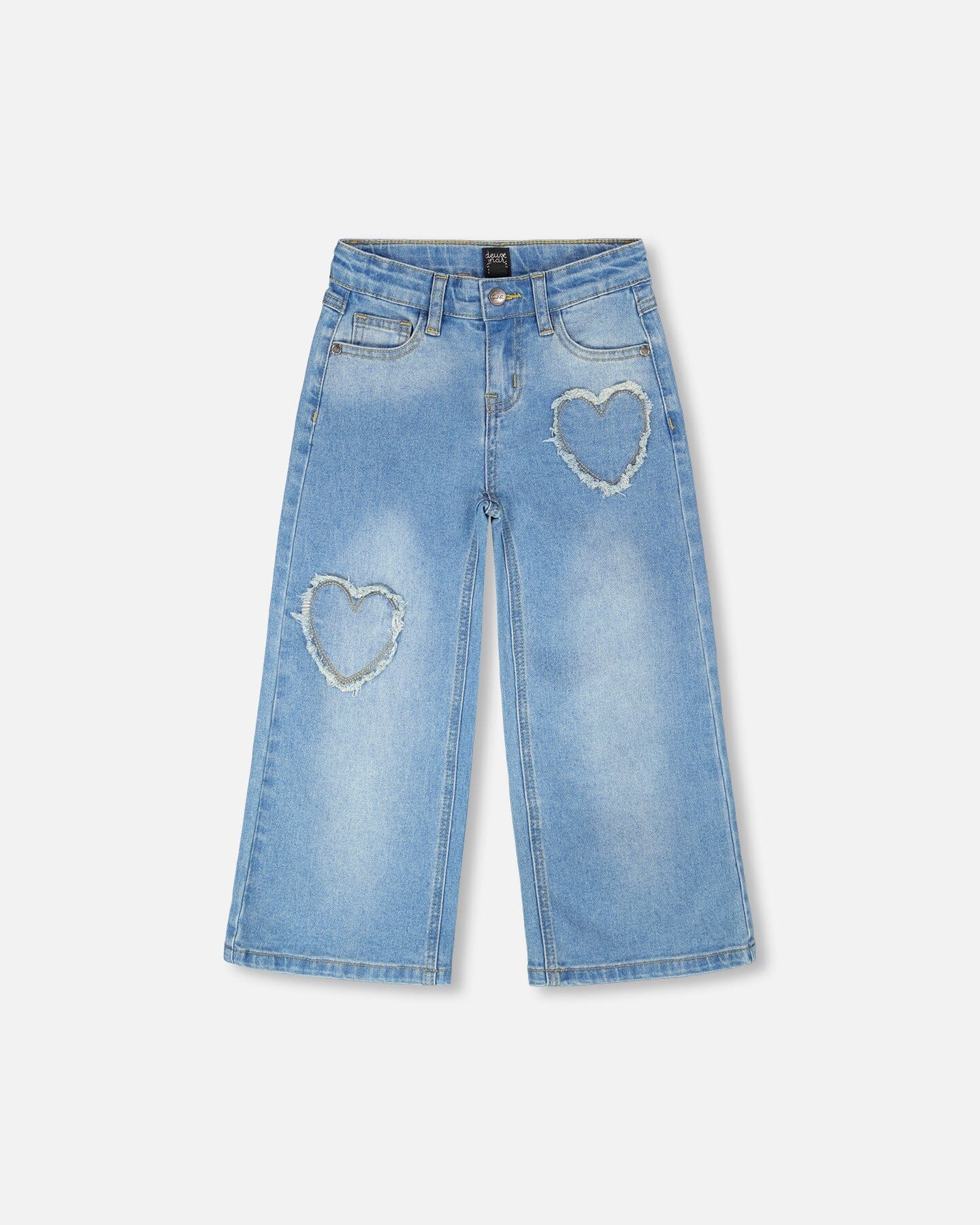 Wide Leg Light Blue Denim Jeans - Deux par Deux