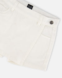 Stretch Twill Skort White - H30YG27_01000