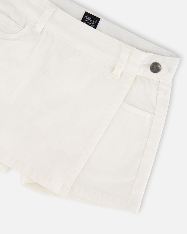 Stretch Twill Skort White - H30YG27_01000