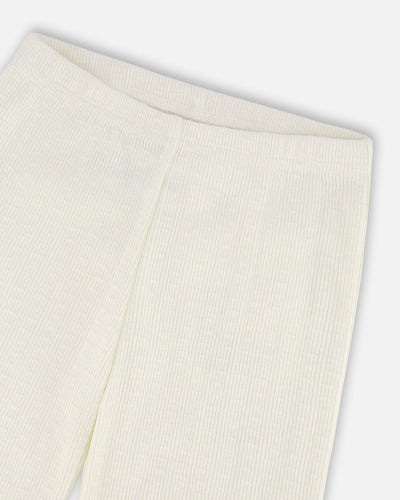 Crinkle Jersey Leggings Off White - H30YG60_01010