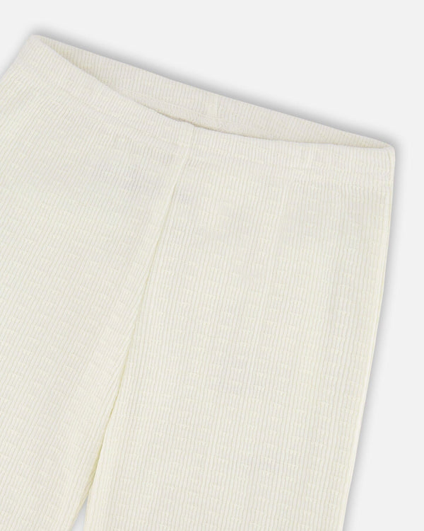 Crinkle Jersey Leggings Off White - H30YG60_01010