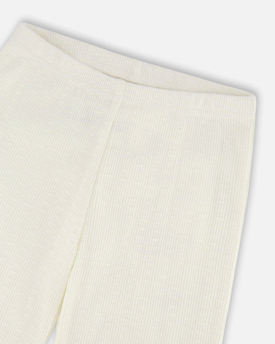 Crinkle Jersey Leggings Off White - H30YG60_01010