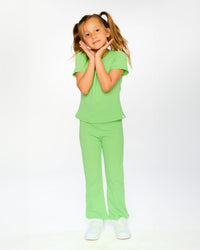 Crinkle Jersey Leggings Mint Green - H30YG60_03007