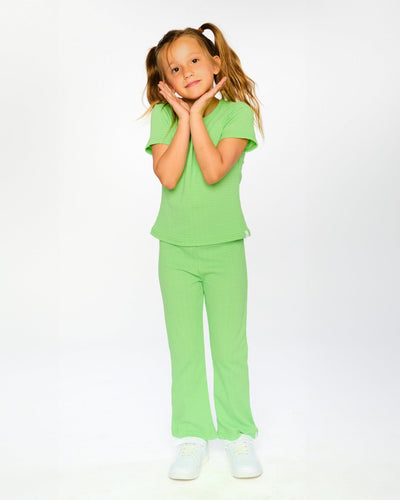 Crinkle Jersey Leggings Mint Green - H30YG60_03007