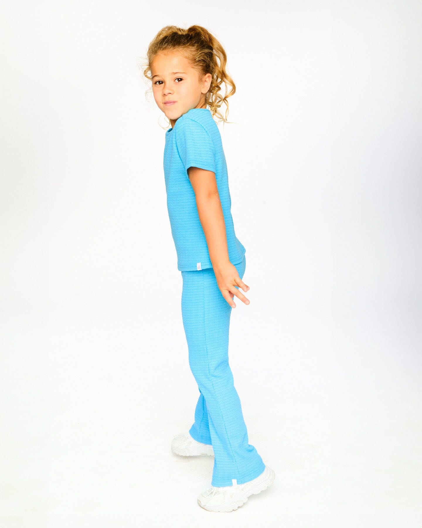 Crinkle Jersey Leggings Blue - H30YG60_04520