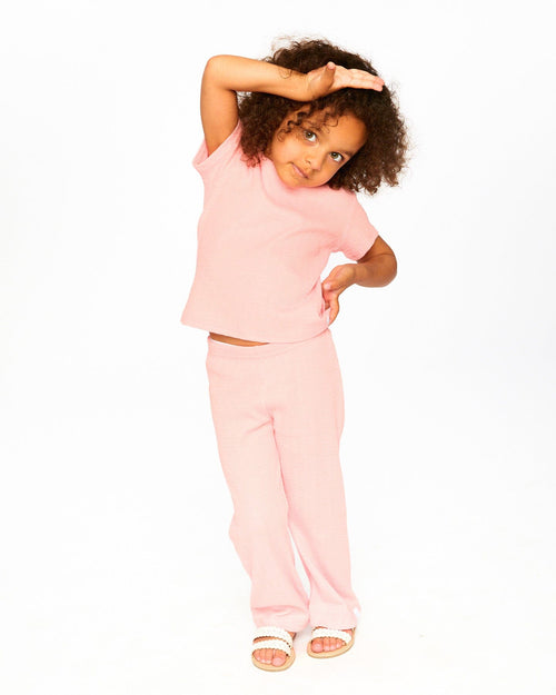 Crinkle Jersey Leggings Peach Pink - H30YG60_06160