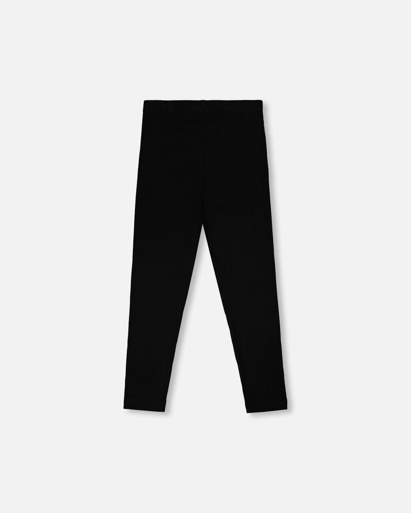 Full-Length Rib Leggings Black - H30YG62_09990
