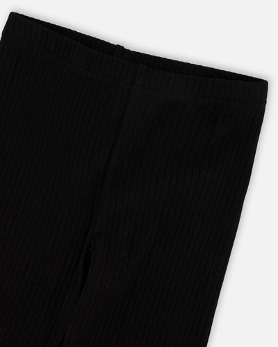 Full-Length Rib Leggings Black - H30YG62_09990