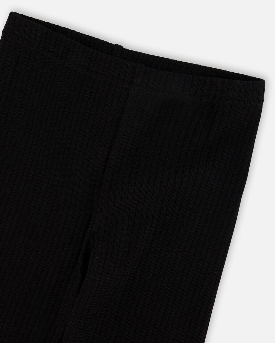Full-Length Rib Leggings Black - H30YG62_09990