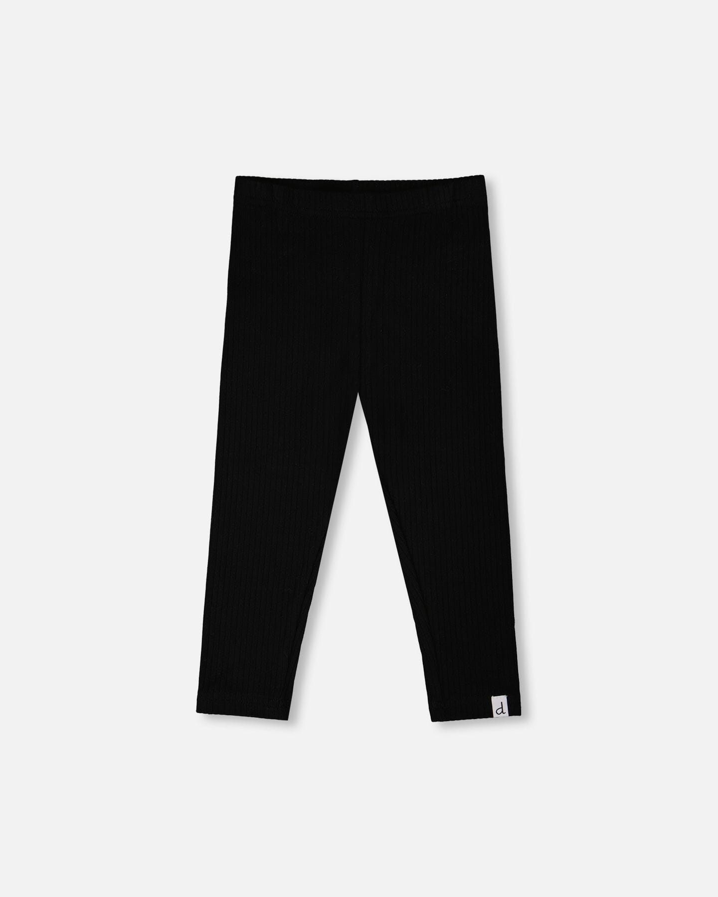 Rib Capri Leggings Black - H30YG63_09990