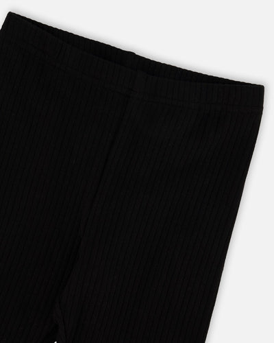 Rib Capri Leggings Black - H30YG63_09990