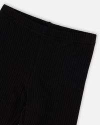 Rib Biker Leggings Black - H30YG64_09990