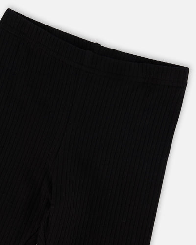 Rib Biker Leggings Black - H30YG64_09990