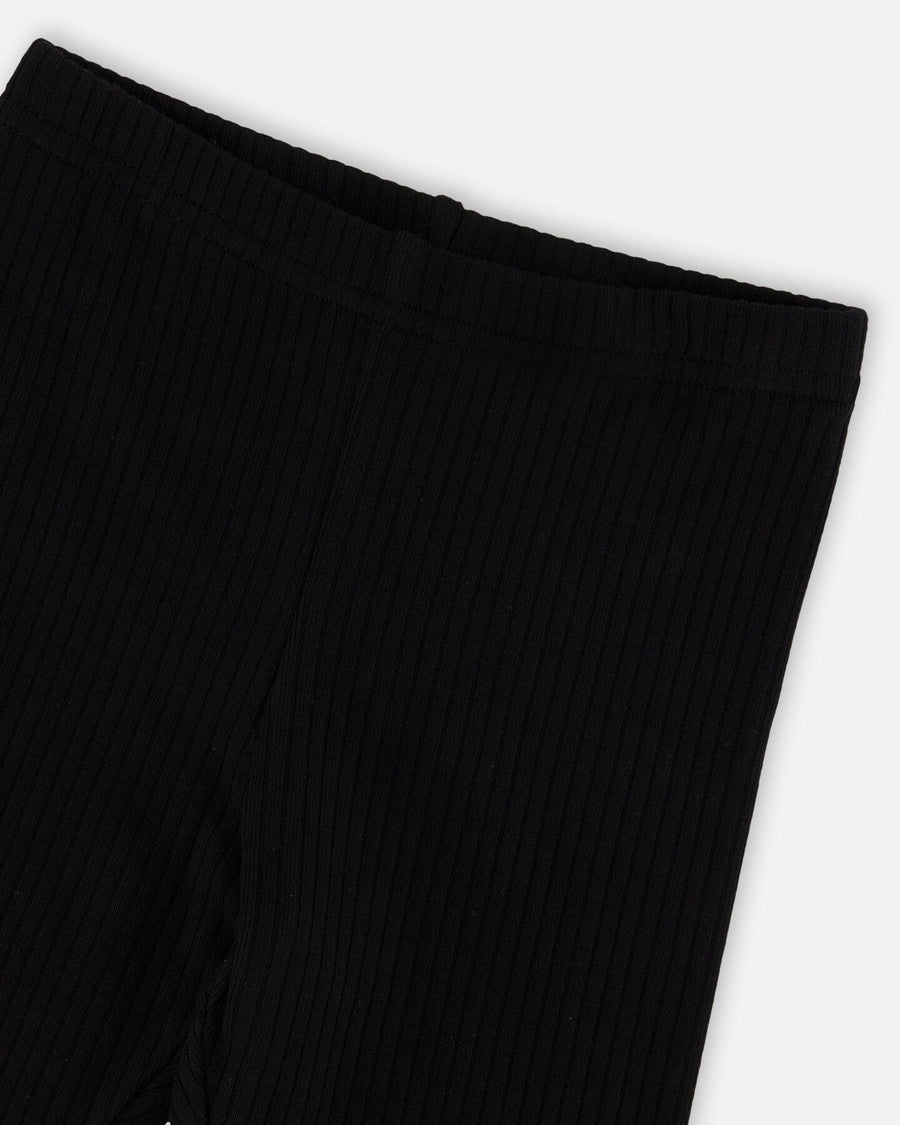 Rib Biker Leggings Black - H30YG64_09990